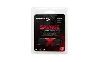 Kingston Digital HyperX Savage 64GB USB Flash Drive 3.1/3.0 350MB/s R, 180MB/s W (HXS3/64GB)