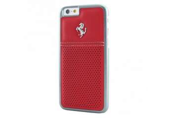 Ferrari Hard Case Leather Red Iphone 6/6s
