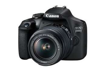 Canon EOS 2000D Camera with EF-S 18-55mm IS II Lens - Black