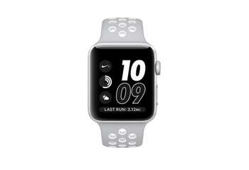 Apple Watch Series 2 38mm Nike+ Silver Aluminum Case Silver White Nike Sport Band MNNQ2