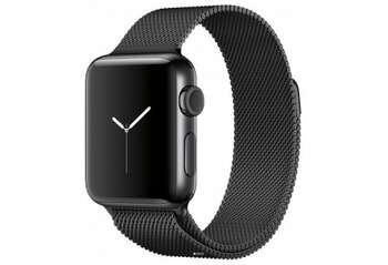 Apple Watch Series 2 42mm Space Black Stainless Steel Case with Space Black Milanese Loop (MNQ12)