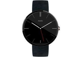 Motorola Moto 360 Android Wear Smartwatch Black Leather