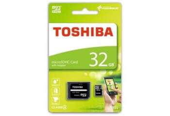 Toshiba microSDHC Card with Adapter 32Gb