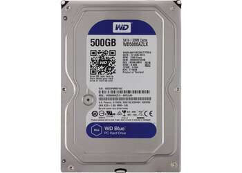 WD Blue 500GB (WD5000AZLX) 7200 RPM 32MB Cache SATA 6.0Gb/s 3.5" Internal Hard Drive