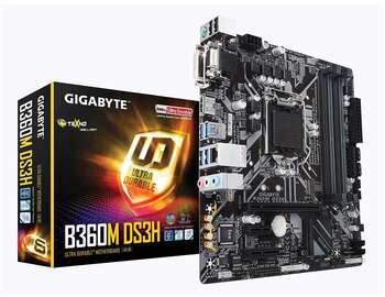 GIGABYTE B360M-DS3H (LGA1151/Intel/Micro ATX/USB 3.1 Gen 1 (USB3.0) Type A/DDR4/Motherboard)