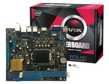 AFOX Intel H61M-K ( LGA1155 / 2-3.gen / 2xDDR3 )