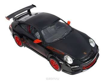 Радиоуправляемая модель Rastar "Porsche 911 GT3 RS", цвет: черный. Масштаб 1/14