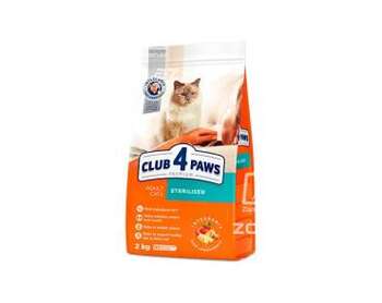 Club 4 paws сухой корм для кастрированных котов и стерилизованных кошек (целый мешок 14 кг)