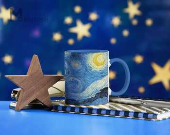 Starry Night dizaynlı fincan