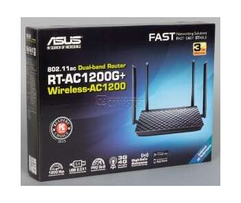 ASUS RT-AC1200G+ WiFi Dual-Band Gigabit Wireless Router (MiMo | Gigabit Lan | 3/4G | AirProtection)