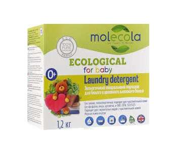 Molecola. Стиральный порошок для белого и цветного детского белья экологичный 1200 гр.