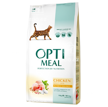 Opti meal сухой корм для взрослых кошек с курицей (на развес)