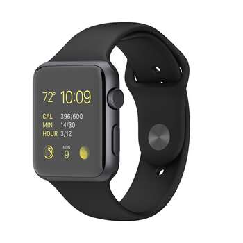 Apple Watch 42mm Aluminum Case with Sport Band MJ3T2 Black