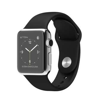 Apple Watch 38mm Stainless Steel Case with Sports Band MJ2Y2 Black