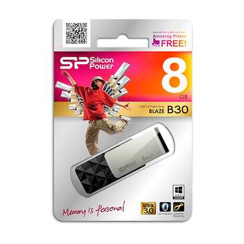 Silicon power Flash Drive BLAZE B30 8 GB USB 3.0