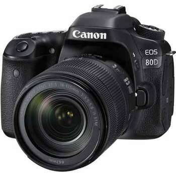 CANON EOS 80D DSLR CAMERA WITH EF-S 18-135MM F/3.5-5.6 IS STM LENS