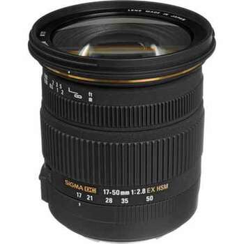 SIGMA 17-50MM F/2.8 EX DC OS HSM ZOOM LENS FOR CANON DSLRS WITH APS-C SENSORS