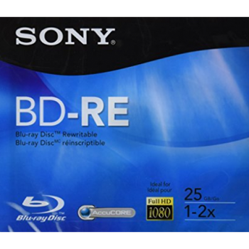 Sony BD-RE Təkmilləşdirilmiş Tək Təbəqəli Disk - 25qb 5 ədəd