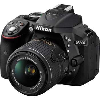 Nikon D5300 DSLR Camera With 18-55mm Lens Black