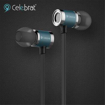 Celebrat 6S Metal Earphones Bass Stereo Headset Sport Headphones with Microphone for iPhone 5s 6 6s
