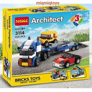 Konstruktor Decool LEGO Architect 3v1 “Avtomobil Nəqliyyatı” 264 Hissə