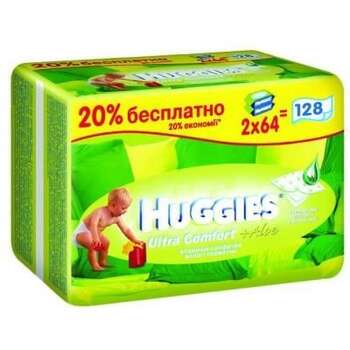 Huggies Детские влажные салфетки ''Ultra Comfort + Алое Duo''