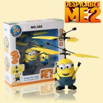 Upgrades Package Remote Control RC Helicopter Flying Despicable Me Minion Quadcopter Drone Ar drone Kids Toy
