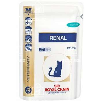 Royal Canin Renal влажный диетический корм для кошек при хронической почечной недостаточности с тунцом