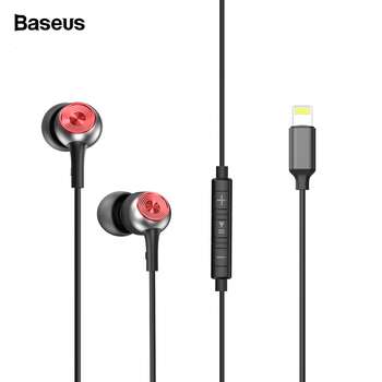 Baseus P02 lightning Call Digital Earphone Black Gray