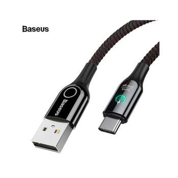 baseus c shaped power off lighting cable black