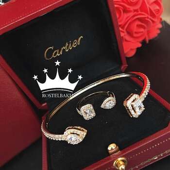 Cartier qolbaq və üzük dəsti