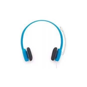 Mikrofonlu qarnitura Logitech Corded Stereo Headset H150 Sky Blue (981000368)