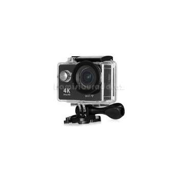 Sport Kamera H9 4K Action Camera, Full HD Wifi Waterproof Sports Camera With 4K25/ 1080P60/ 720P120fps Video, 12MP Photo And 170 Wide-Angle Lens, Includes 17 Mountings Kit, 2 Batteries (Black)