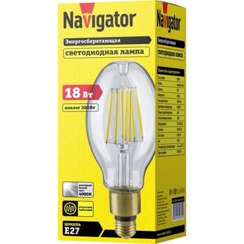 LED lampa 18W E27 4000K Navigator 14339