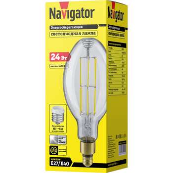 LED lampa 24W E27-E40 4000K Navigator 14340