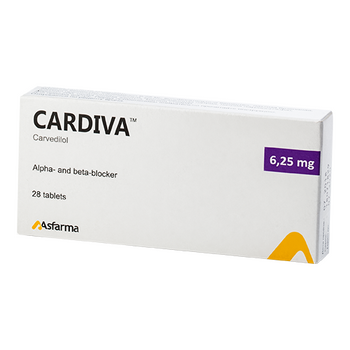 CARDIVA 6.25 mg TABLET