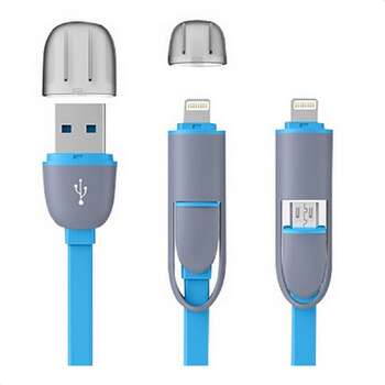 USB 2 in 1 Sync Data Charger Cable for iPhone 5s  2 