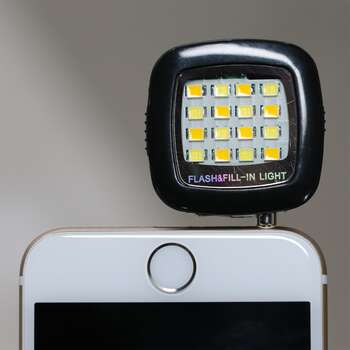 Mini Portable 16 LED Flash Fill Light Selfie Night Photo For Phone Smartphone External Flash Fill
