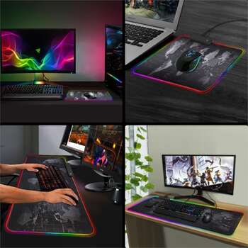 Xboss Gaming Mouse Pad RGB Large Mouse Pad Gamer Big Mouse Mat Computer Mousepad Led Backlight XXL 3  12 