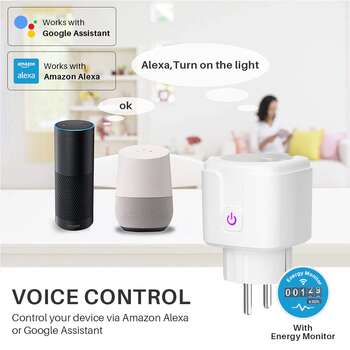 Tuya Wifi Smart Plug Compatible With Google Home and Alexa Google Assistant Zigbee 16A Main  4 