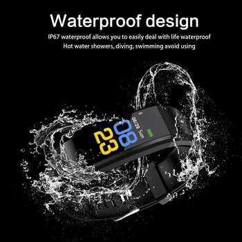 Yaho Sports 115 Plus Waterproof Smart Watch Fitness Tracker Men Women Heart Rate Blood Pressure Monitor Sport Waterproof Smartwatch  1  i1o7 se