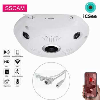 3D HD Eye 360 Camera VR360 Panoramic 5MP WiFi HD Night Vision Contol Wireless ip Camera with Motion Detection Security System  23 