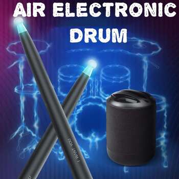 Air Drum Sticks Electronic for Beginners Kids Adults Practice  Black   5 