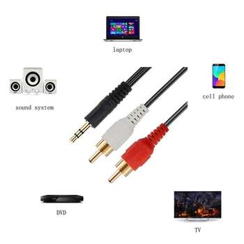 Aux to Av Cable Rca Aux Cable Stereo Aux Cord For Speaker Wire For CarPCTV  4 
