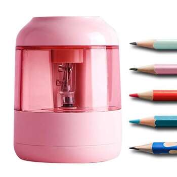 Deli Electric Pencil Sharpener With Container For Kids Student Office  12 