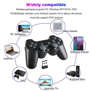 Dual Wireless Gamepad for Android Tv Pc Ps3 Tv Box Android Phone Game Controller Joystick  2 