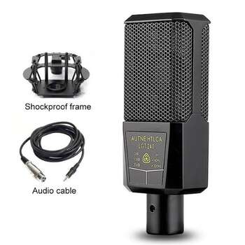 LGT240 Professional Condenser Microphone Mic Computer Mobile Phone K Song Live Streaming  5  lmu2 hd