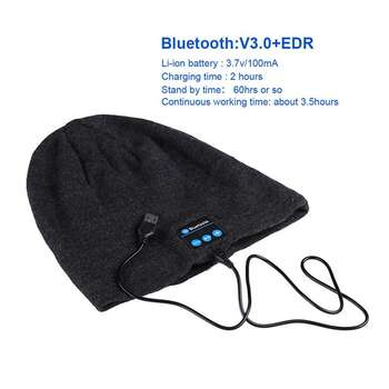 bluetooth earphone hat for iphone for samsung 3