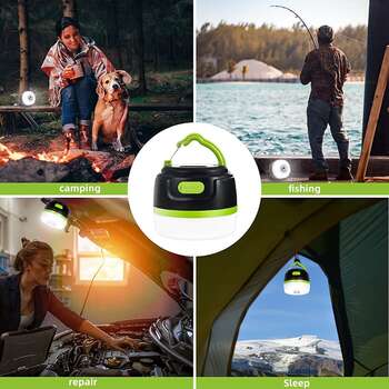 Led Camping Lantern Rechargeable Tent Light Waterproof 5200mah Power Bank, Magnet el feneri   2  zl8i g4
