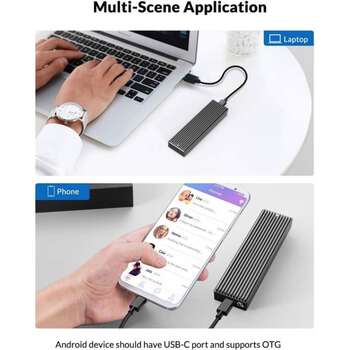 ORICO M 2 SSD Enclosure for Sata and NVMe M 2 Storage Devices Aluminum USB 3 1 Gen 2 Type C 10Gbps to M Key and B M Key  2  960x960